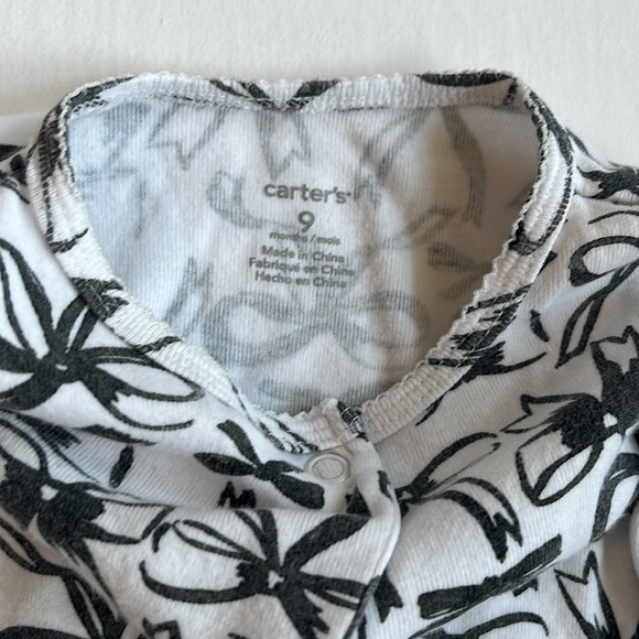 4-piece Carter's Baby Girl Sleep and Play Holiday Set Size 9 Months - Picture 11 of 15